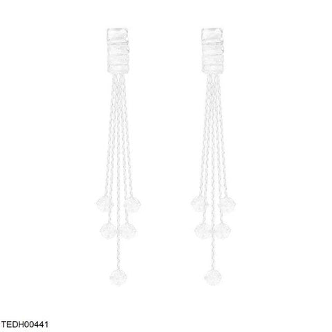 TEDH00441 DDJ Layered Stone Drop Earrings - TEDH