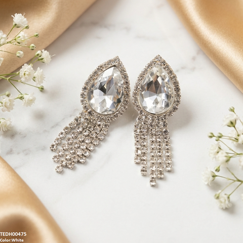 TEDH00475 SDQ Tear Layered Drop Earrings - TEDH