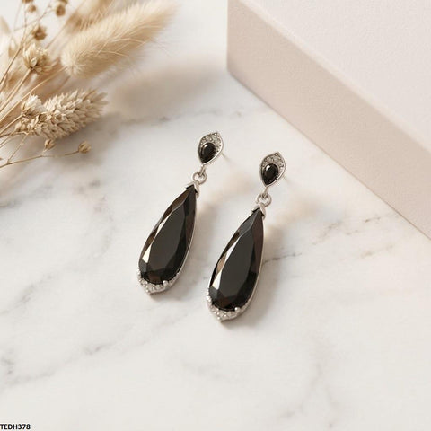 TEDH378 YLE Pear Ear Drop Pair - TEDH