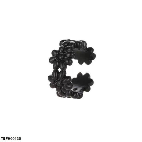 TEFH00135 QWN  Flower Single Ear Cuff - TEFH