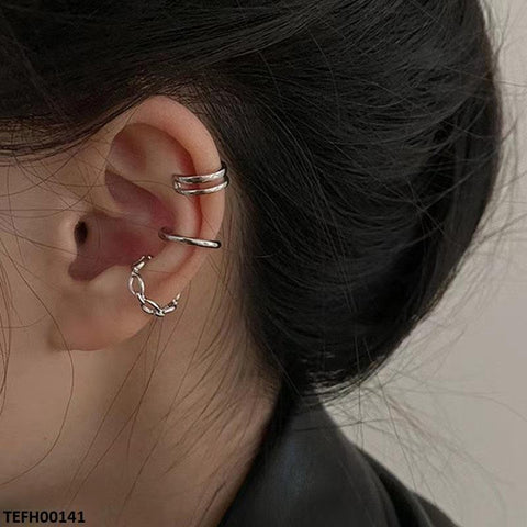 TEFH00141 LSH Three Ear Cuff One Side Set - TEFH