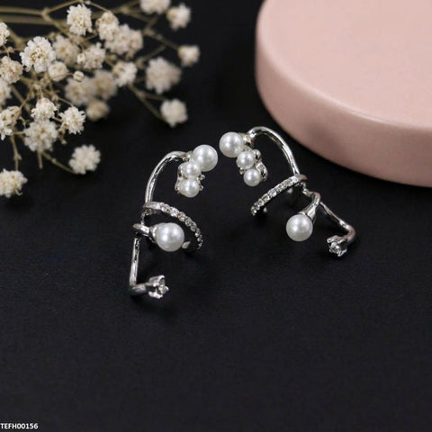 TEFH00156 ZCD Pearl Ear Cuff Pair - TEFH