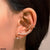 TEFH094 QWN Star Pearls Ear Cuff Single - TEFH