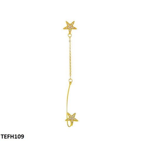 TEFH109 QWN Double Star Ear Cuff Single - TEFH