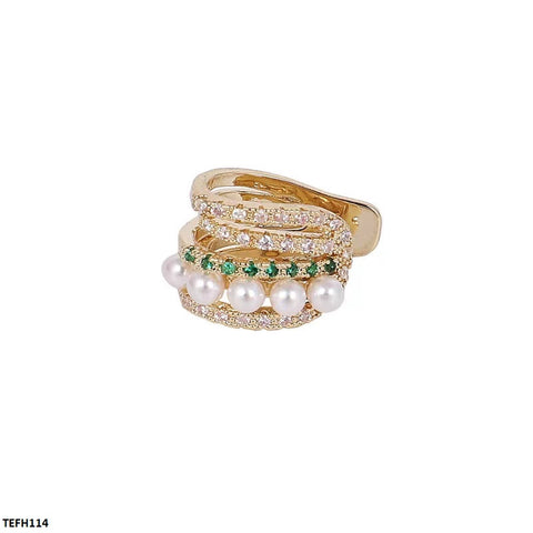 TEFH114 SYB Pearl Stone Ear Cuff Single -TEFH
