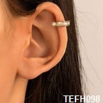 TEFH098 C Shape Ear Cuff Pair - CEFH