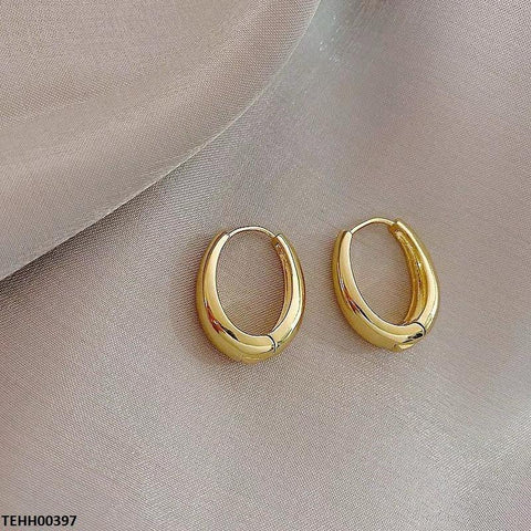TEHH00397 BYJ Oval Ear Hoops Pair - TEHH