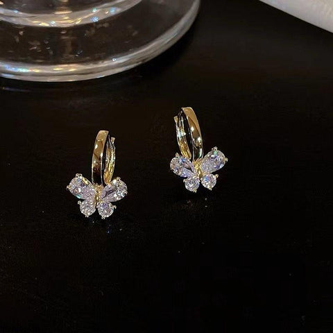 TEHH00419 CSH Butterfly Round Hoops Pair - TEHH