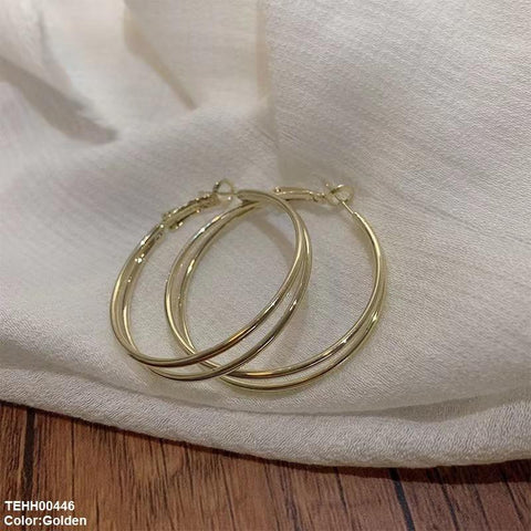 TEHH00446 BTO Round Layered Hoops Pair - TEHH