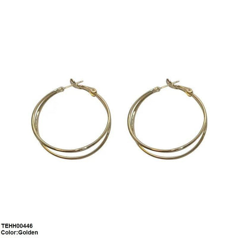 TEHH00446 BTO Round Layered Hoops Pair - TEHH