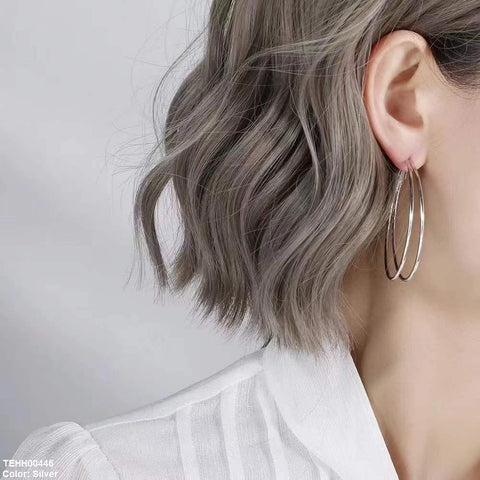 TEHH00446 BTO Round Layered Hoops Pair - TEHH