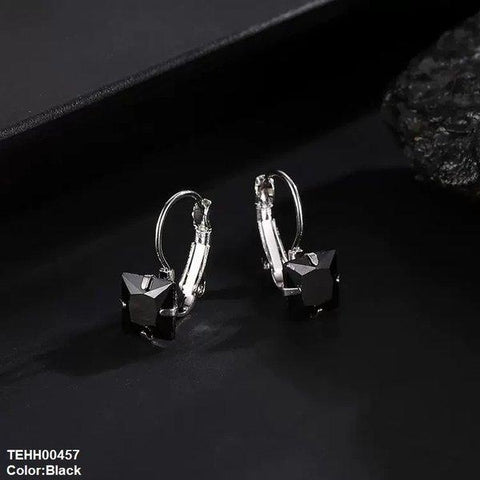TEHH00457 WKO Square Shape Ear Hoops Pair - TEHH