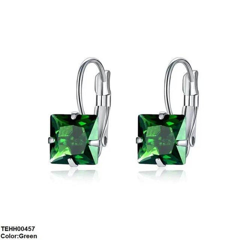 TEHH00457 WKO Square Shape Ear Hoops Pair - TEHH