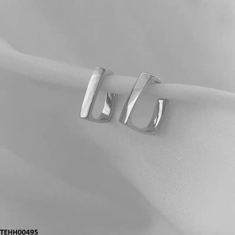 TEHH00495 LSH Curb Ear Hoops Pair - TEHH