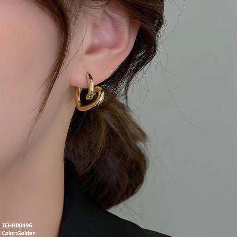 TEHH00496  LSH Curb Ear Hoops Pair - TEHH
