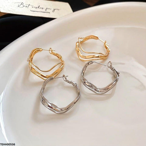 TEHH00536  ZHL Round Layer Hoops Pair - TEHH
