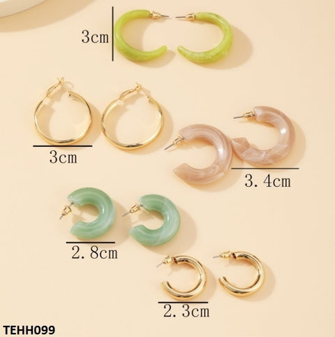 TEHH099 LSH 5 Hoops Pair - CEHH