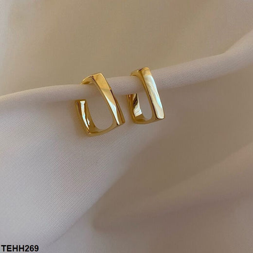 TEHH269 SYB Curb Ear Hoops Pair - TEHH