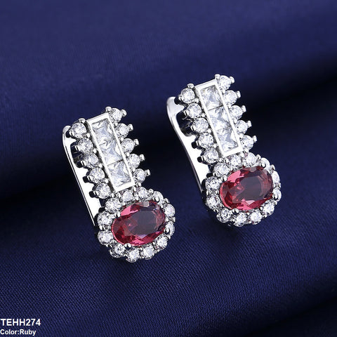 TEHH274 BLX Oval Ear Hoops Pair - TEHH
