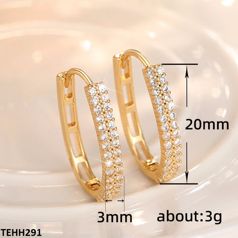 TEHH291 CSH Imp Golden Hoops Pair - TEHH
