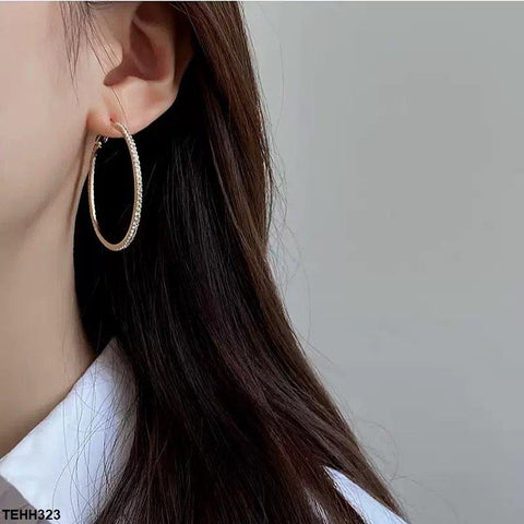 TEHH323 ZHL Round Drop Hoops Pair