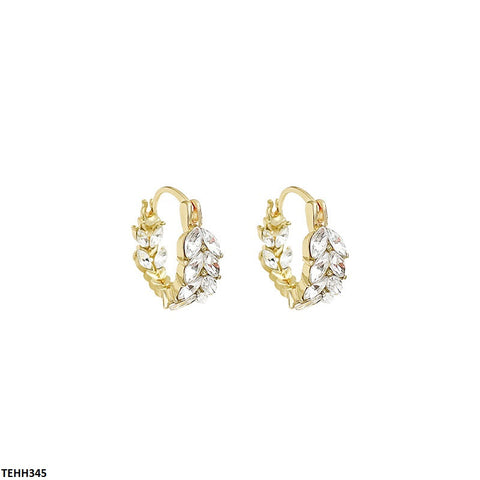 TEHH345 HJF Double Tear Ear Hoops Pair -TEHH