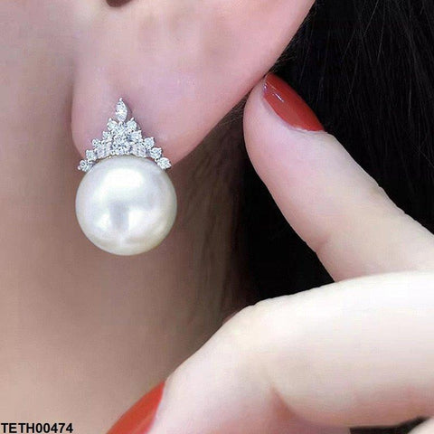 TETH00474 CSH  Pearl Earring Studs - TETH