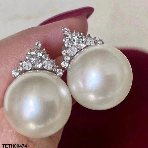 TETH00474 CSH  Pearl Earring Studs - TETH