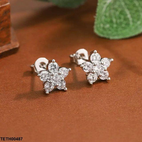 TETH00487 KYC Flower ZIRCON Tops Pair - TETH