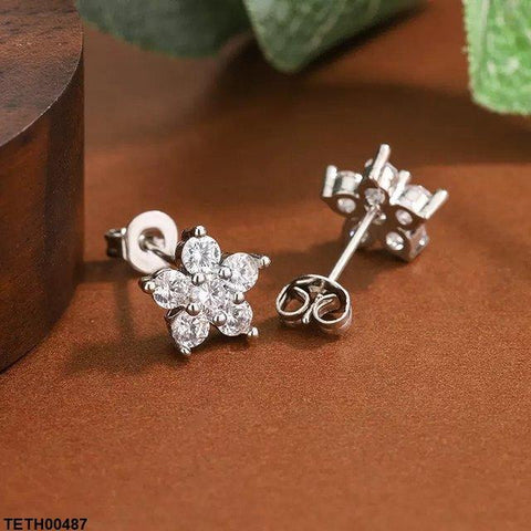 TETH00487 KYC Flower ZIRCON Tops Pair - TETH