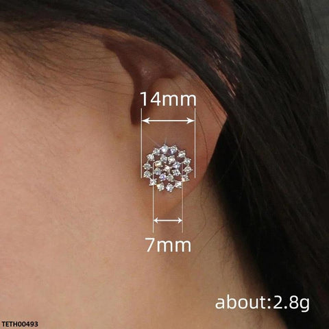 TETH00493 CSH Round Flower Tops Pair - TETH