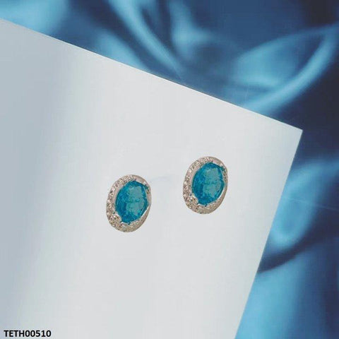 TETH00510 SYB Oval Stone Tops Pair - TETH