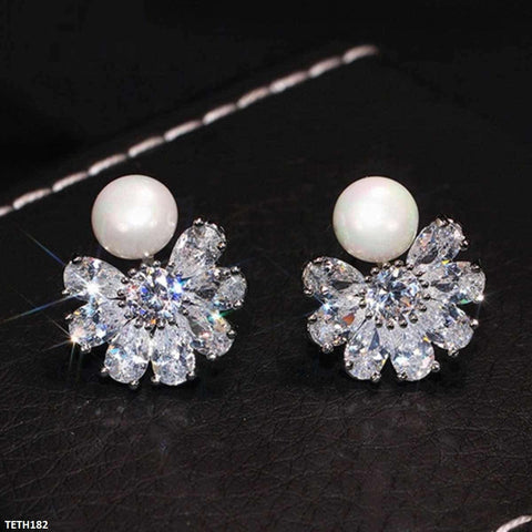 TETH182 CSH Flower Pearl Imp Tops Pair - TETH