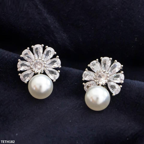 TETH182 CSH Flower Pearl Imp Tops Pair - TETH