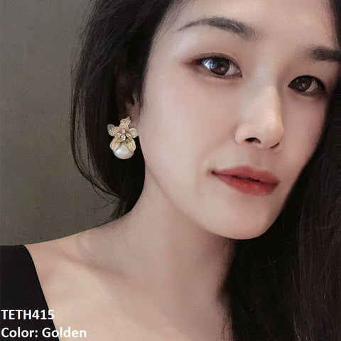 TETH415 DNG Flower Pearl Tops - TETH
