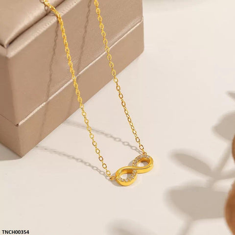 TNCH00354 DGF Stainless Steel Infinite Necklace - TNCH