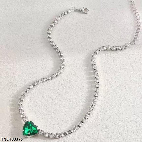 TNCH00375 LSH Green Heart Necklace - TNCH