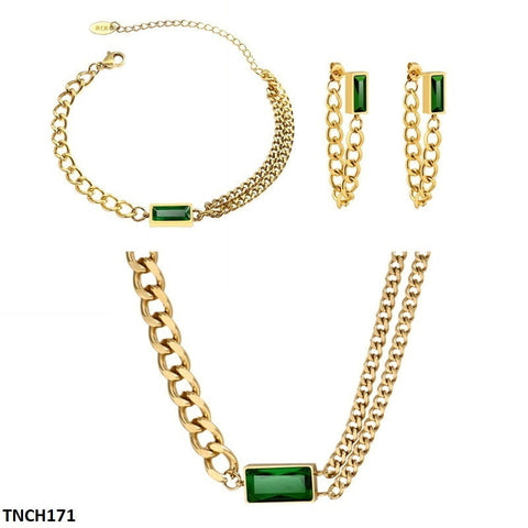 TNCH171 ZLX Layer Necklace Set with Bracelet - TNCH