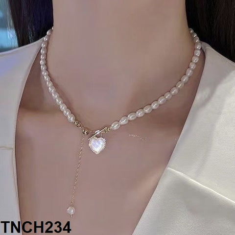 TNCH234 ZLX Heart Beads Necklace - TNCH