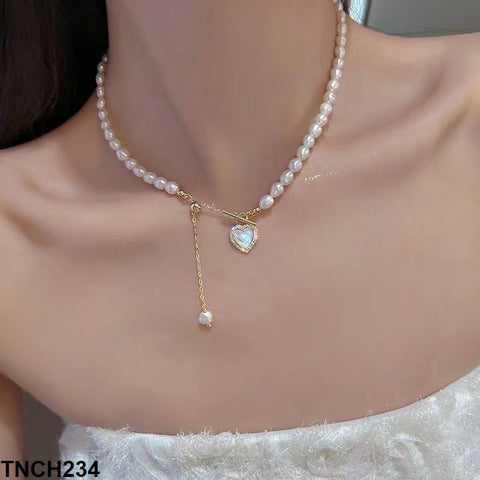 TNCH234 ZLX Heart Beads Necklace - TNCH