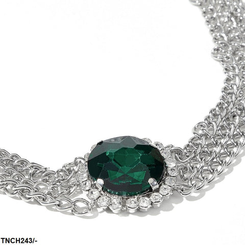 TNCH243 LQP Round Step Necklace - TNCH
