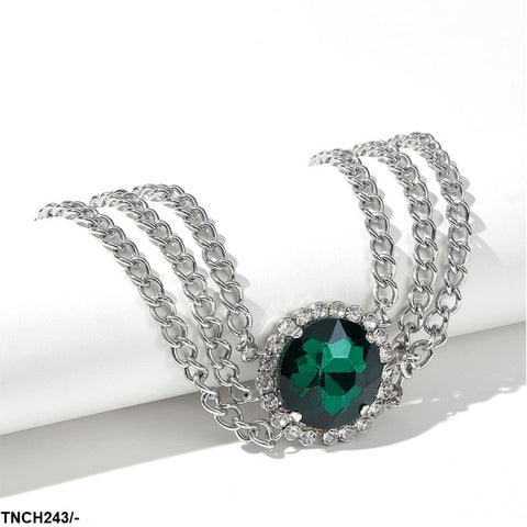 TNCH243 LQP Round Step Necklace - TNCH