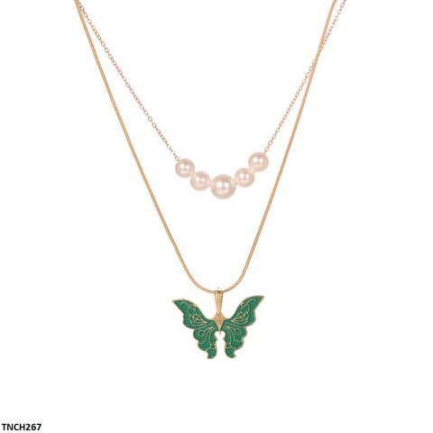 TNCH267 JMN Butterfly Chain  Necklace - TNCH