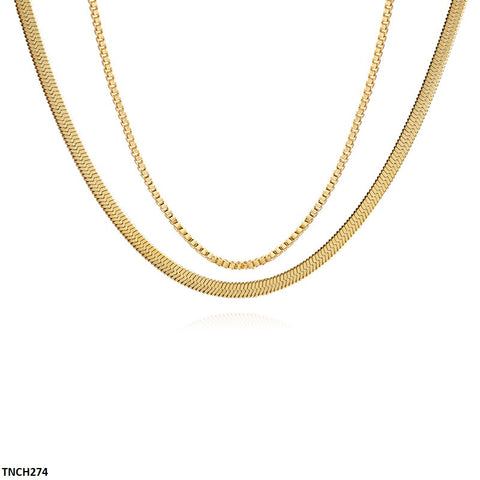 TNCH274 XST Double Chain  Necklace - TNCH
