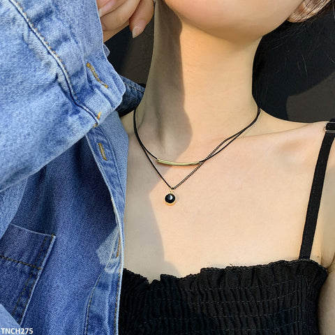 TNCH275 XST Double Chain Round Necklace - TNCH