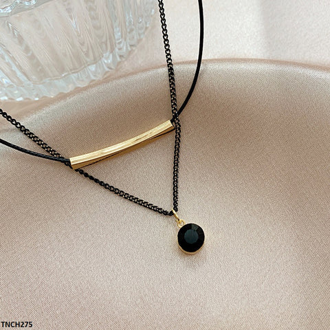 TNCH275 XST Double Chain Round Necklace - TNCH