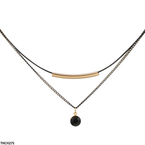 TNCH275 XST Double Chain Round Necklace - TNCH