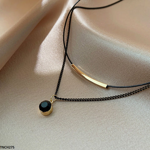 TNCH275 XST Double Chain Round Necklace - TNCH