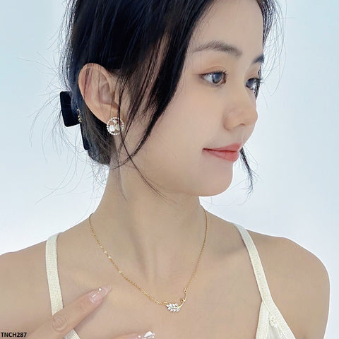 TNCH287 DDJ Leaf Necklace - TNCH