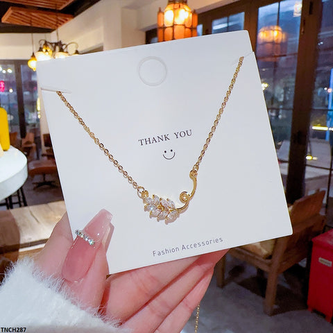 TNCH287 DDJ Leaf Necklace - TNCH